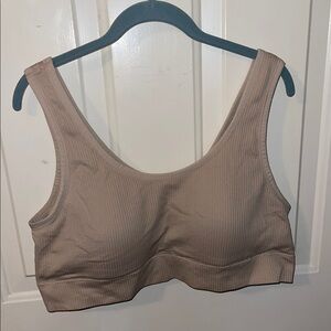 Torrid Seamless Tan Ribbed Bralette